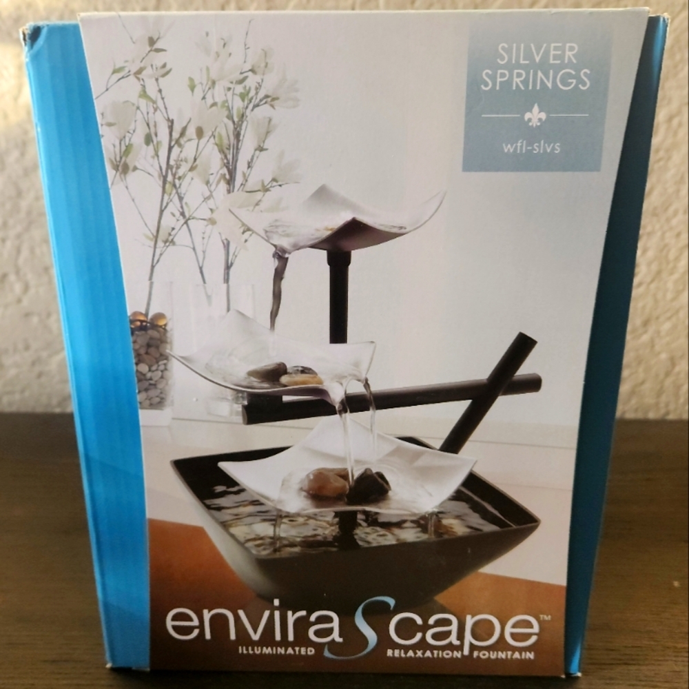Homedics Envirascape Silver Springs Tabletop Fountain
